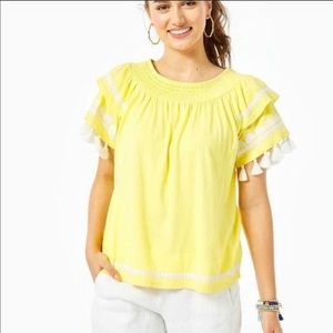 Lilly Pulitzer Nailah Embroidered Top